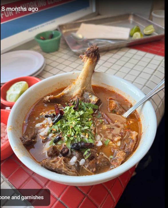 Birrieria Zaragoza signature goat birria